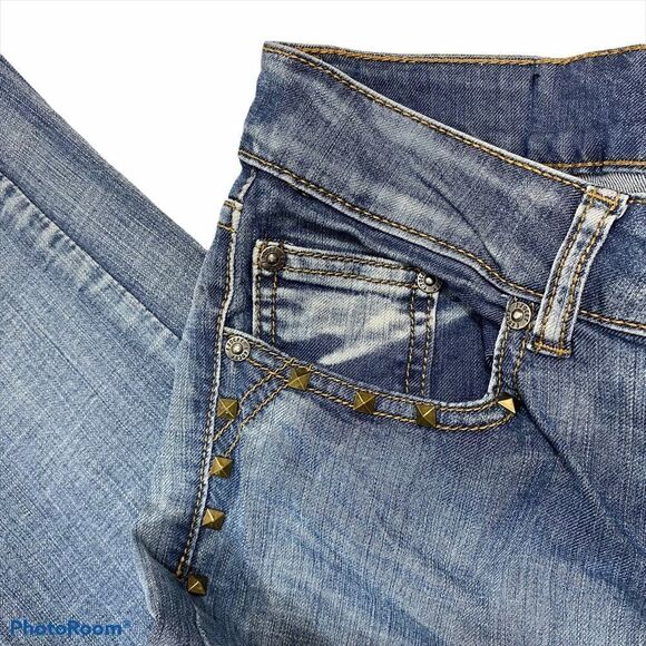 Exocet Brand Studded Jeans with Camo Inserts 9‎ - Picture 6 of 15